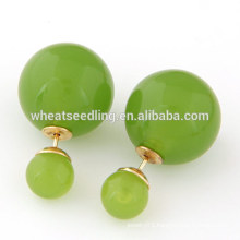 new fashion jewelry round double ball earring imported from china images